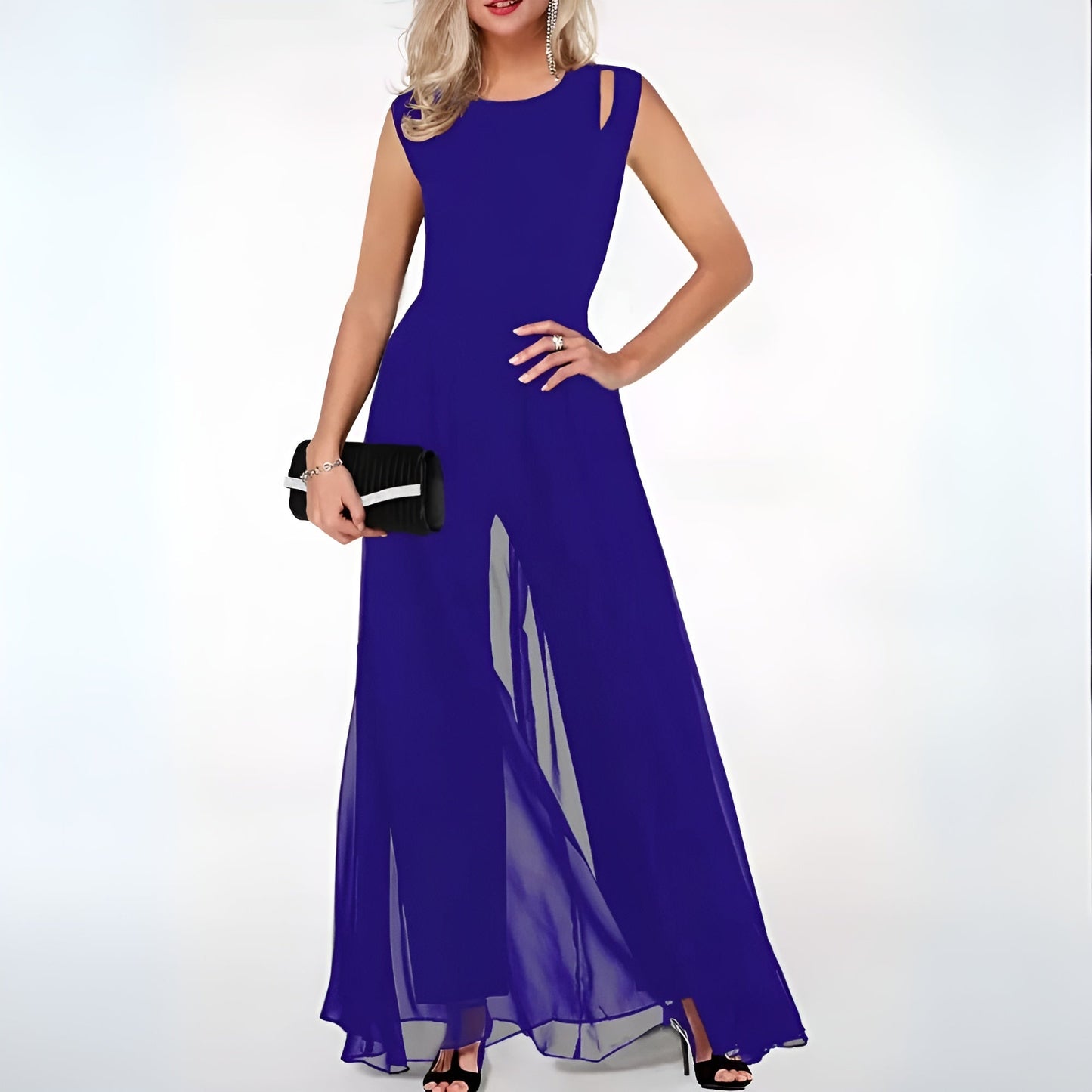 Mira Women's Jumpsuit | Sleeveless Wide Leg, Modern Casual Style 3