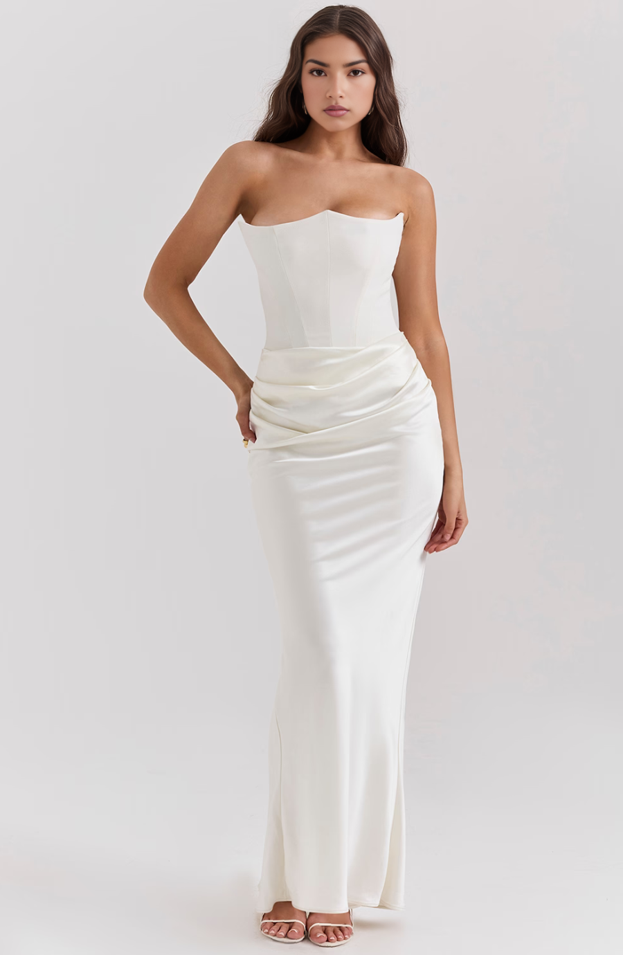 Mira Women's Maxi Dress | Elegant Corset Design 11