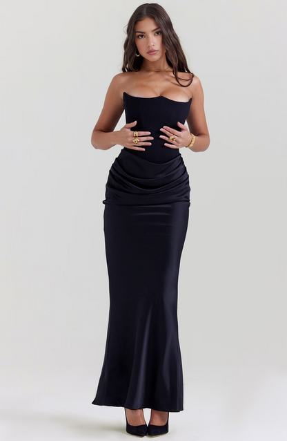Mira Women's Maxi Dress | Elegant Corset Design 3
