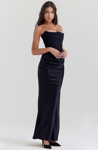 Mira Women's Maxi Dress | Elegant Corset Design 5