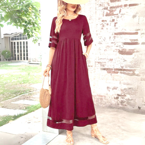 Mira Women's Midi Dress | Elegant Scoop Neck, Timeless Style 5