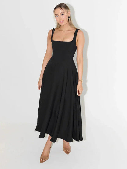 Mira Women's Midi Dress | Handcrafted Polyester, Elegant Design 0