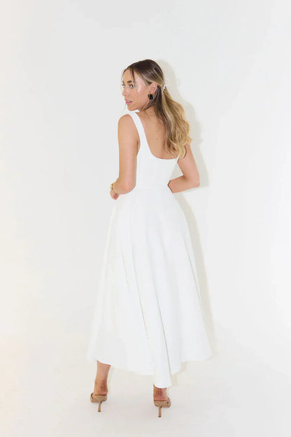Mira Women's Midi Dress | Handcrafted Polyester, Elegant Design 7