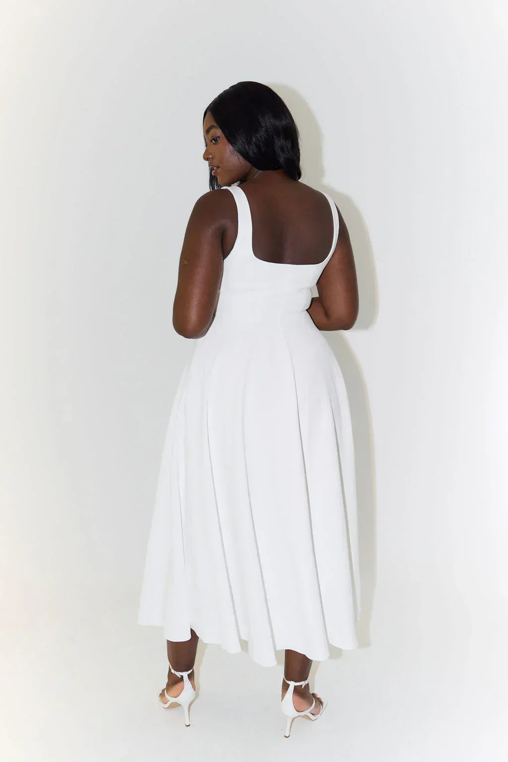 Mira Women's Midi Dress | Handcrafted Polyester, Elegant Design 8