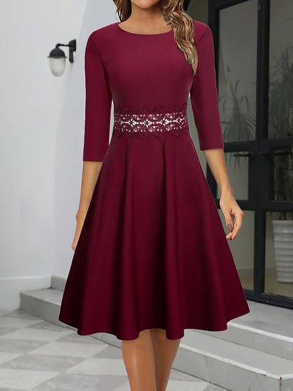 Mira Women's Midi Dress | Soft Fabric, Timeless Elegance 0