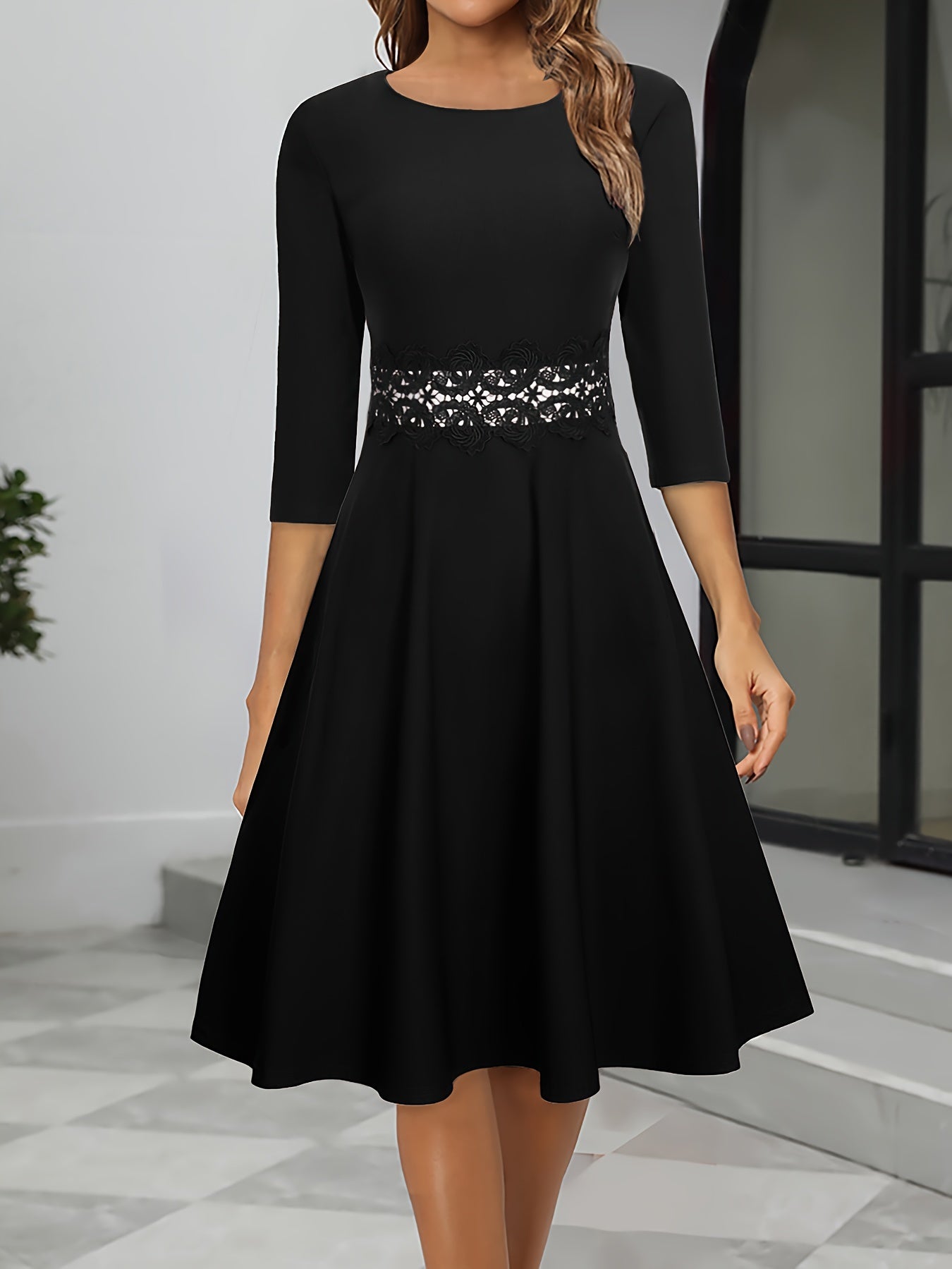 Mira Women's Midi Dress | Soft Fabric, Timeless Elegance 1