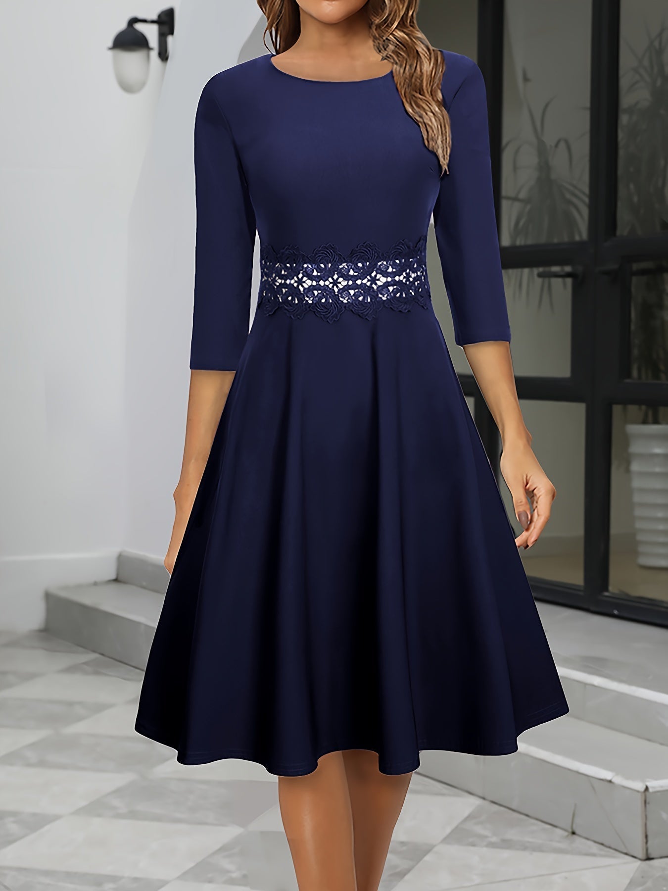 Mira Women's Midi Dress | Soft Fabric, Timeless Elegance 2