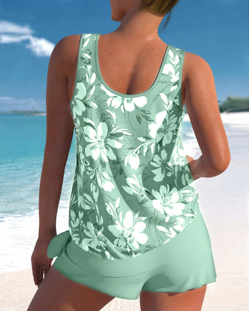 Mira Women's Tankini Set | Flattering Fit, Stylish Two-Piece Swimwear 3
