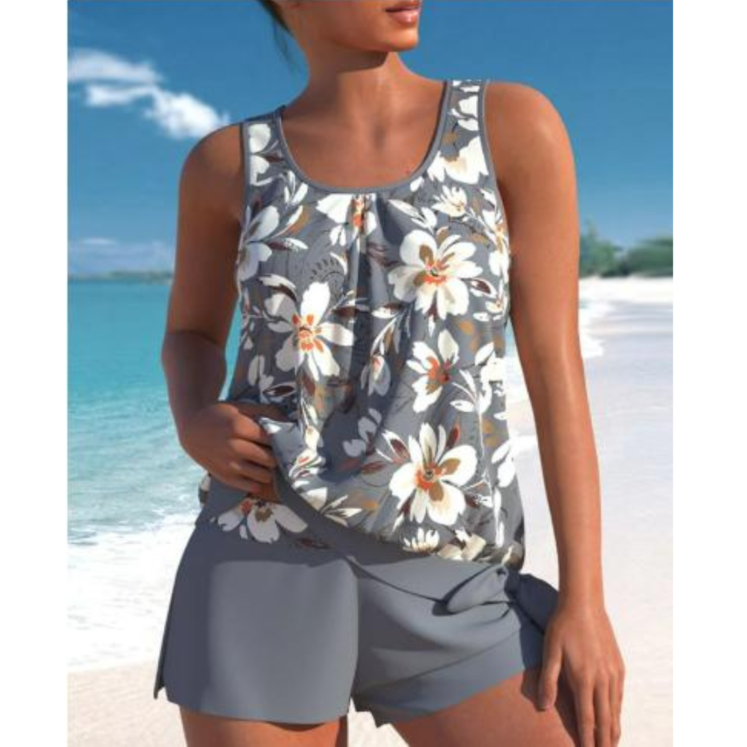 Mira Women's Tankini Set | Flattering Fit, Stylish Two-Piece Swimwear 4