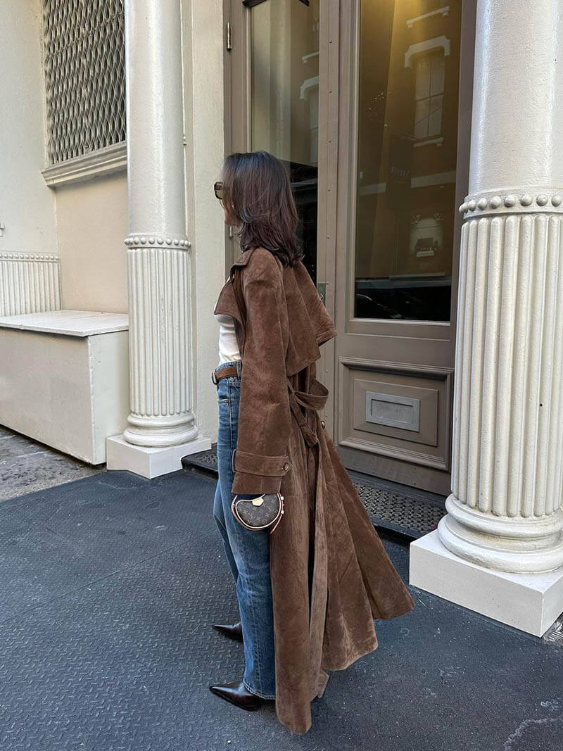 Mira Women's Trench Coat | Elegant Belted Design 2
