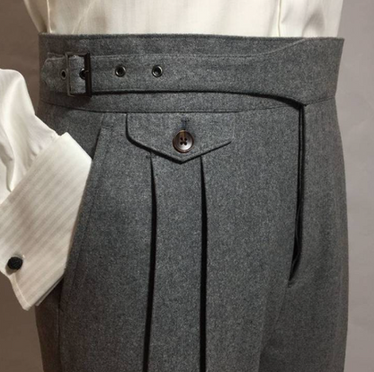 Moryam Men's Trousers | High Waist, Formal Style 1