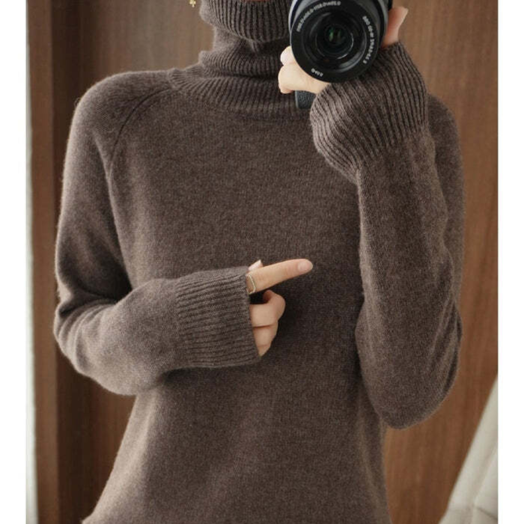 Nikki Women's Sweater | Elegant Turtleneck, Cozy Fit 0
