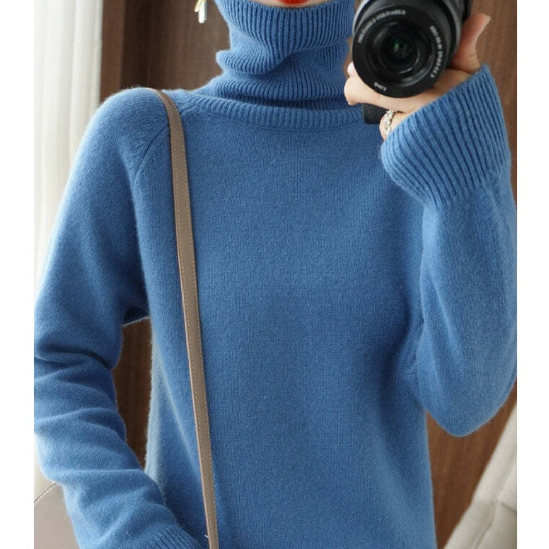 Nikki Women's Sweater | Elegant Turtleneck, Cozy Fit 2