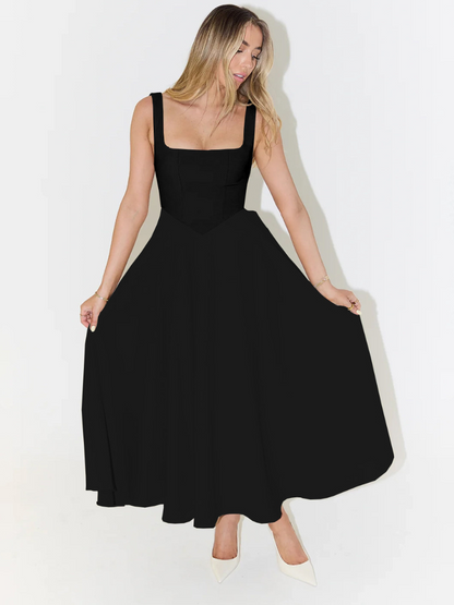 Nina Women's Midi Dress | Cotton Blend, Elegant Summer Style 5