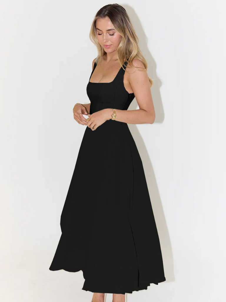 Nina Women's Midi Dress | Cotton Blend, Elegant Summer Style 6