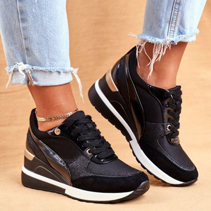 Nina Women's Sneakers | Metallic Accents, Platform Comfort 3