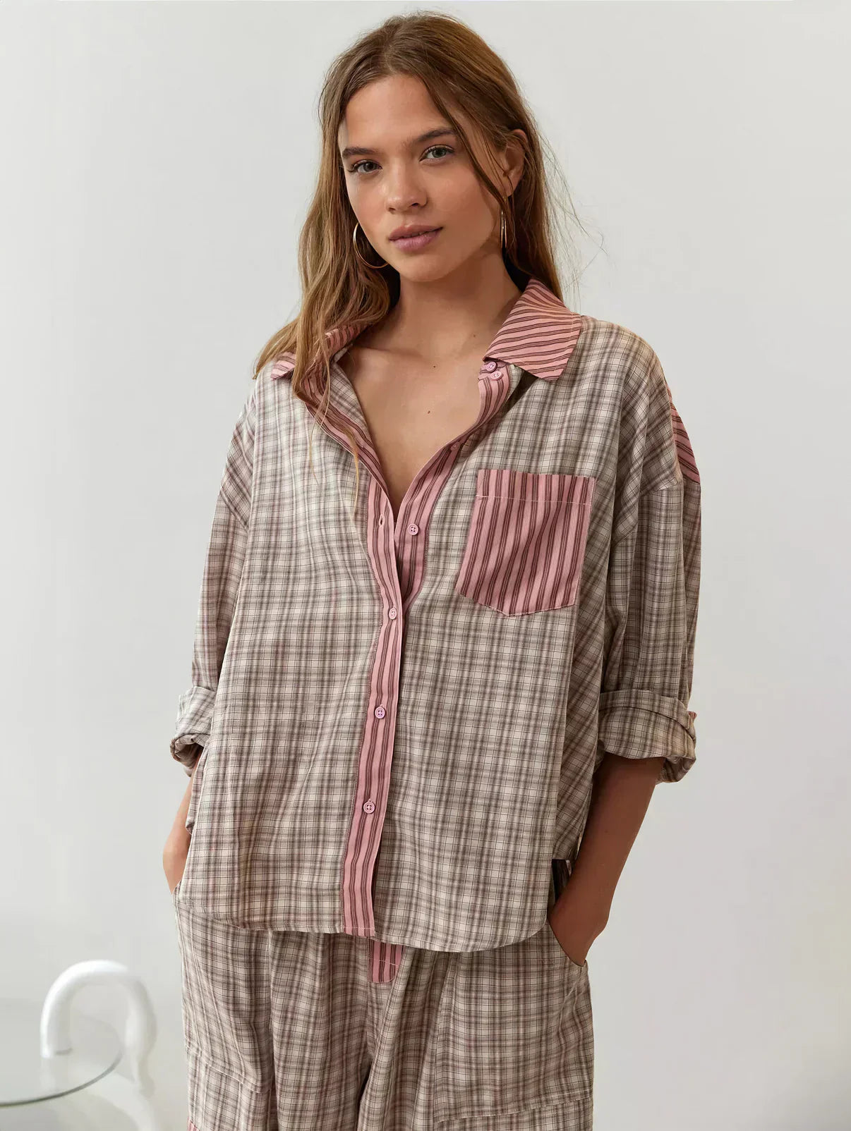 Nina Women's Two Piece Set | Classic Plaid Co Ord for Spring 0