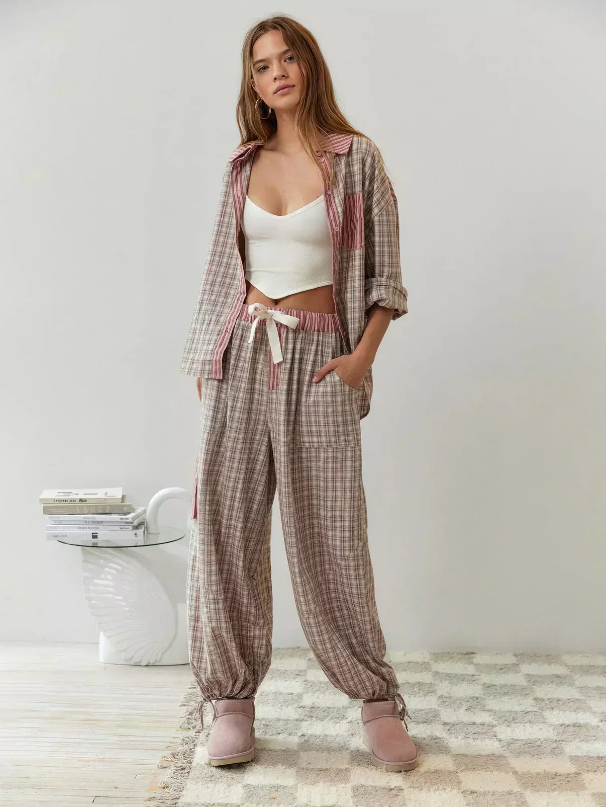 Nina Women's Two Piece Set | Classic Plaid Co Ord for Spring 3
