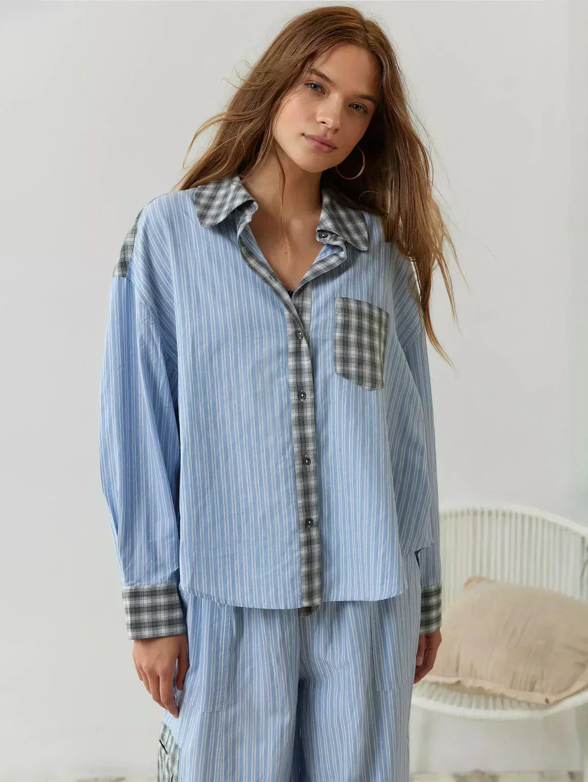 Nina Women's Two Piece Set | Classic Plaid Co Ord for Spring 4