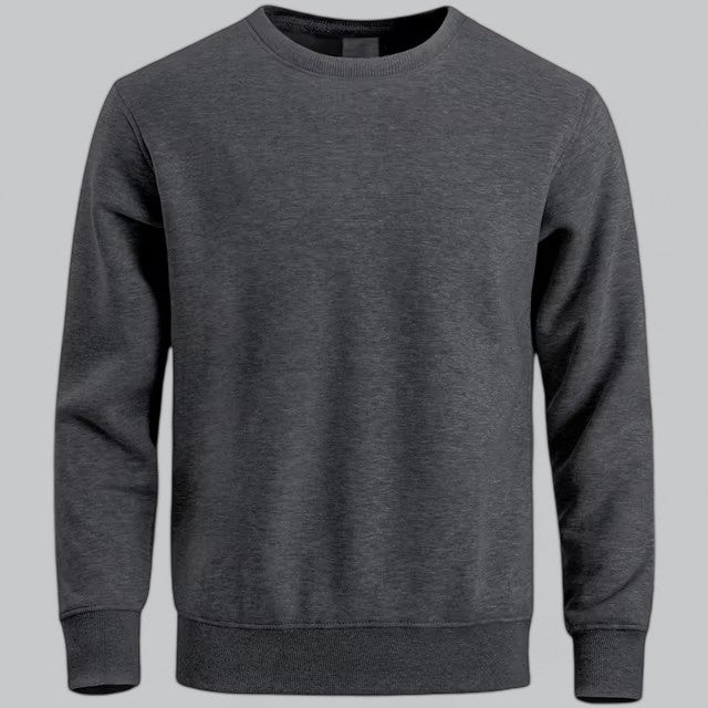 Noble Men's Classic Crew Neck Sweatshirt | Minimalist Comfort, Versatile Style 3