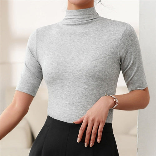 Nora Women's Turtleneck | Seamless Slim Fit, Breathable Fabric 2