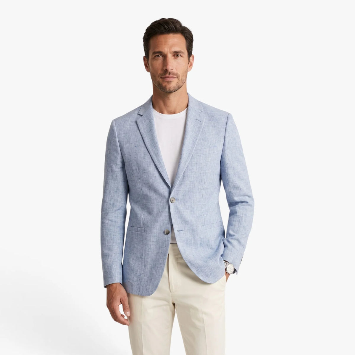 Olan Men's Linen Blazer | Lightweight Summer Jacket, Casual Fit 1