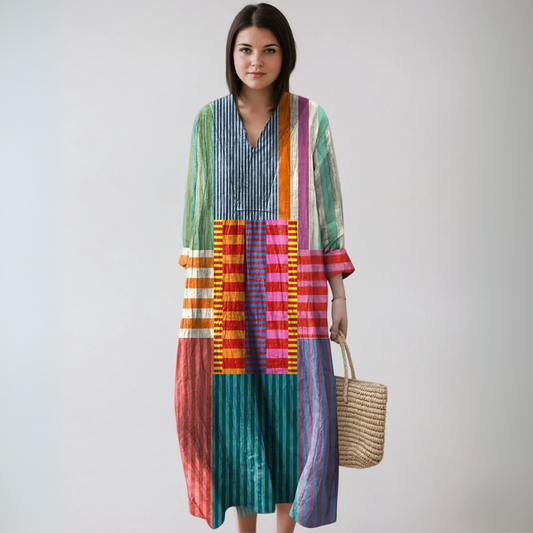 Olivia Women's Geometric Dress | Premium Fabric, Versatile Style 0