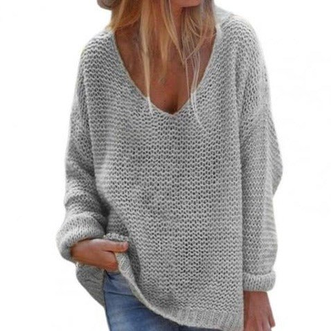 Olivia Women's Oversized Sweater | Cozy Knit Fabric 1