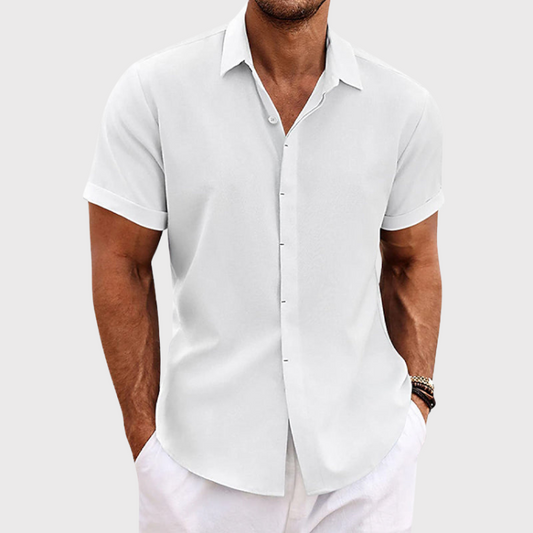 Olivier Men's Linen Shirt | Classic Fit, Breathable 0