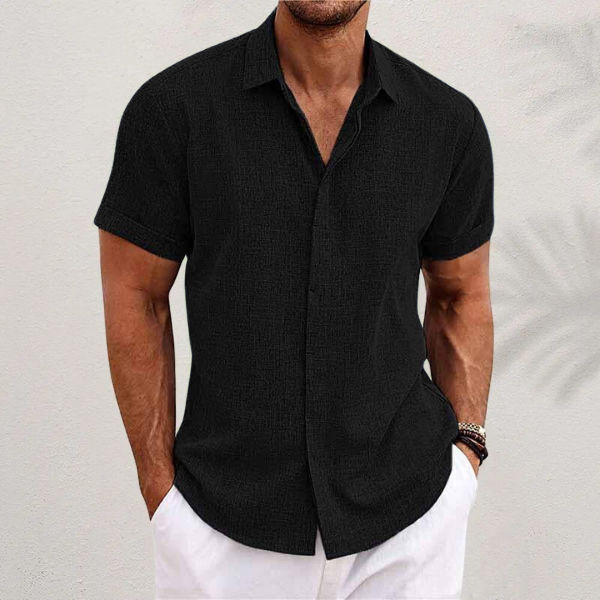 Olivier Men's Linen Shirt | Classic Fit, Breathable 1
