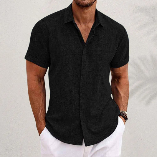 Olivier Men's Linen Shirt | Classic Fit, Breathable 1