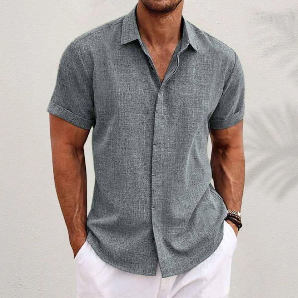 Olivier Men's Linen Shirt | Classic Fit, Breathable 2