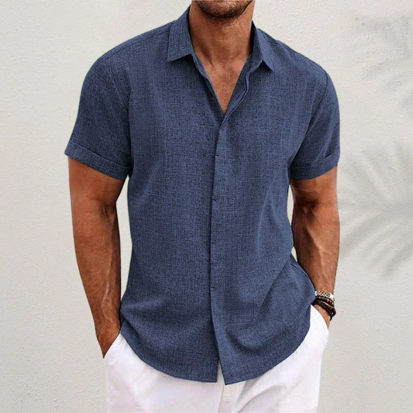 Olivier Men's Linen Shirt | Classic Fit, Breathable 3