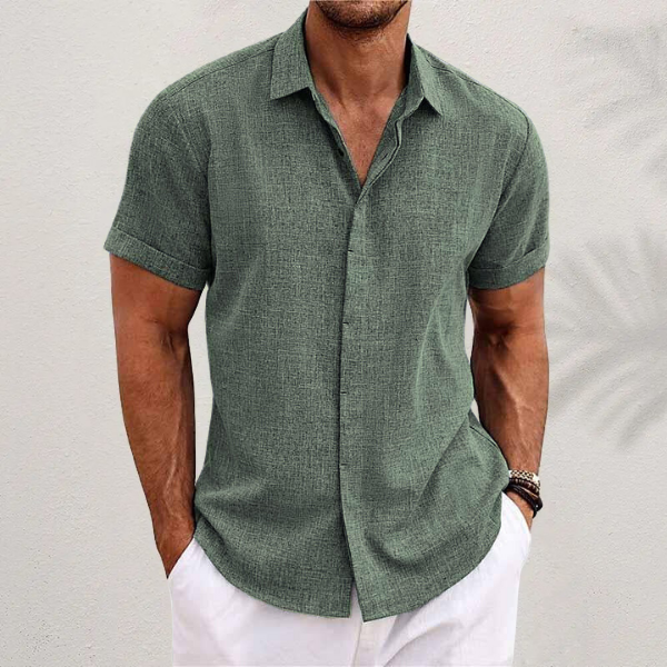 Olivier Men's Linen Shirt | Classic Fit, Breathable 4