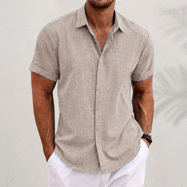 Olivier Men's Linen Shirt | Classic Fit, Breathable 7