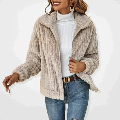 Olwen Women's Quilted Jacket | Plush Fleece, Oversized Fit 0
