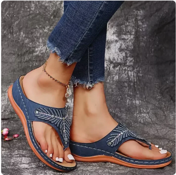Ophelia Women's Flip Flop Sandals | Orthopedic Comfort Sole, Stylish Summer Design 7