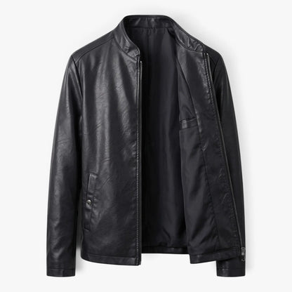 Oren Men's Bomber Jacket | Faux Leather, Minimalist Urban Style 0