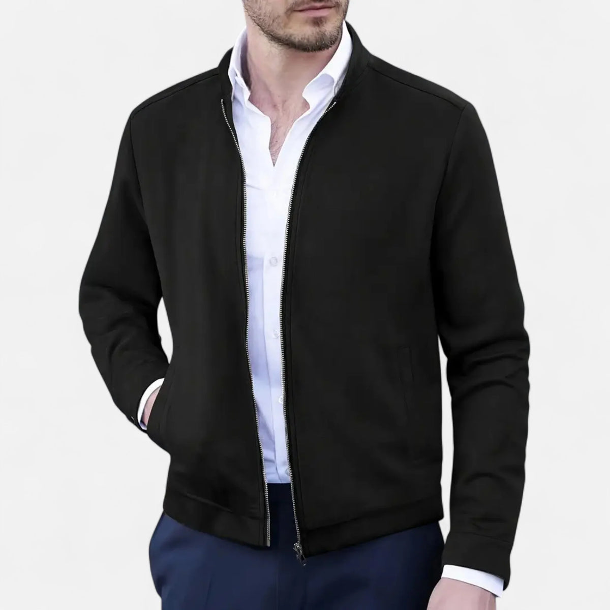 Oren Men's Bomber Jacket | Lightweight Polyester, Classic Autumn Style 3
