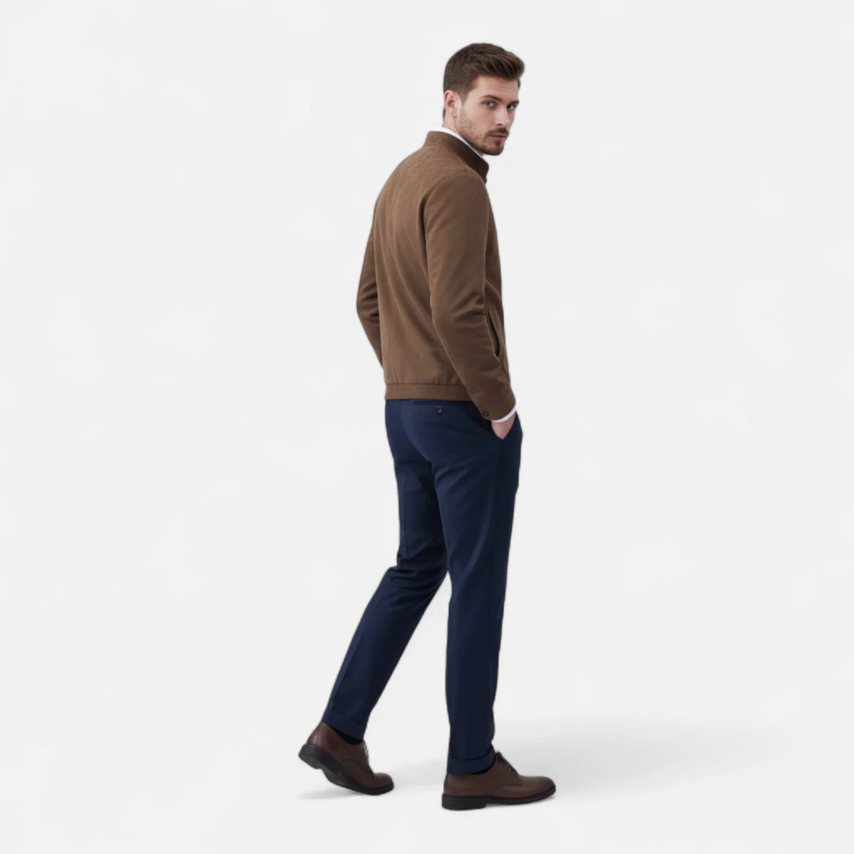 Oren Men's Bomber Jacket | Lightweight Polyester, Classic Autumn Style 5