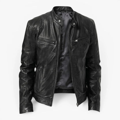 Oren Men's Motorcycle Jacket | Durable Faux Leather, Tailored Fit 0