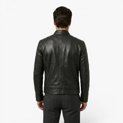 Oren Men's Motorcycle Jacket | Durable Faux Leather, Tailored Fit 3