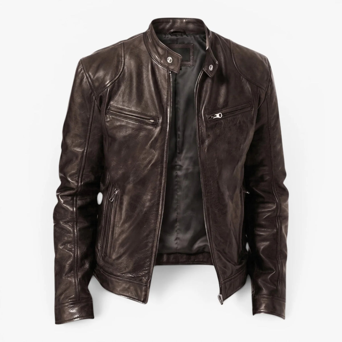 Oren Men's Motorcycle Jacket | Durable Faux Leather, Tailored Fit 5