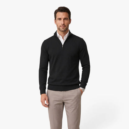 Oren Men's Quarter Zip Pullover | Polyester, Adjustable Collar, Casual Classic 1