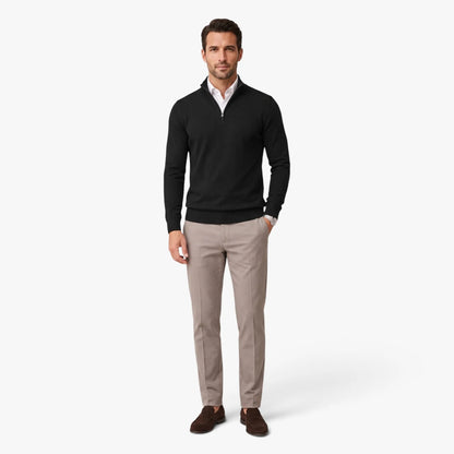 Oren Men's Quarter Zip Pullover | Polyester, Adjustable Collar, Casual Classic 2
