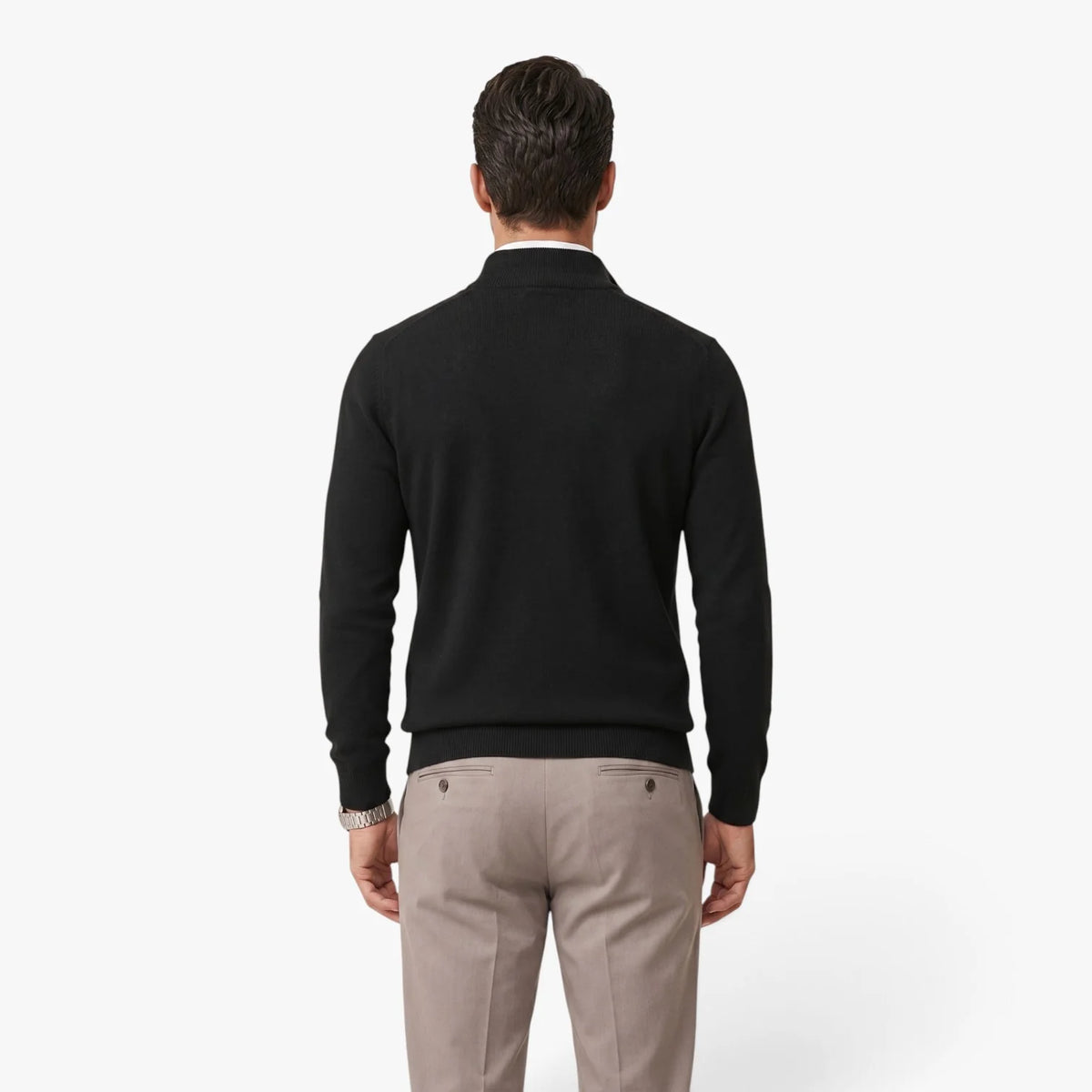 Oren Men's Quarter Zip Pullover | Polyester, Adjustable Collar, Casual Classic 3