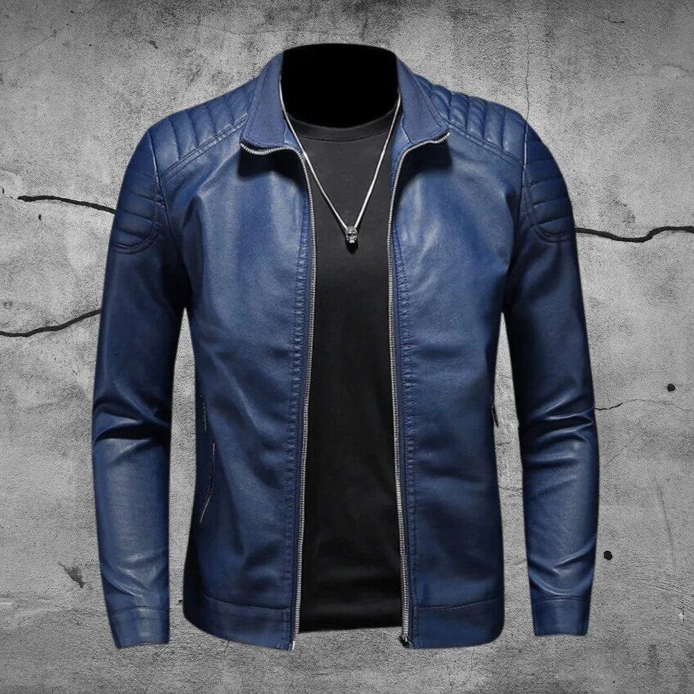 Parker Men's Biker Jacket | Timeless Design, Versatile Style 0