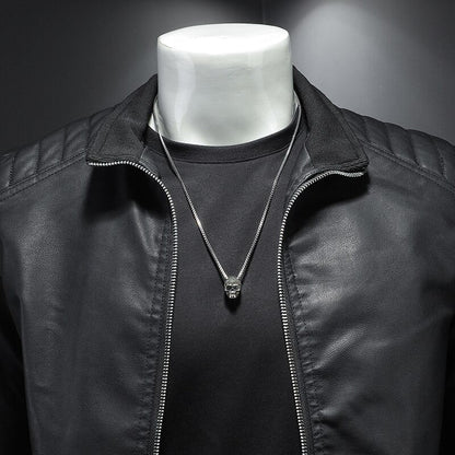 Parker Men's Biker Jacket | Timeless Design, Versatile Style 4