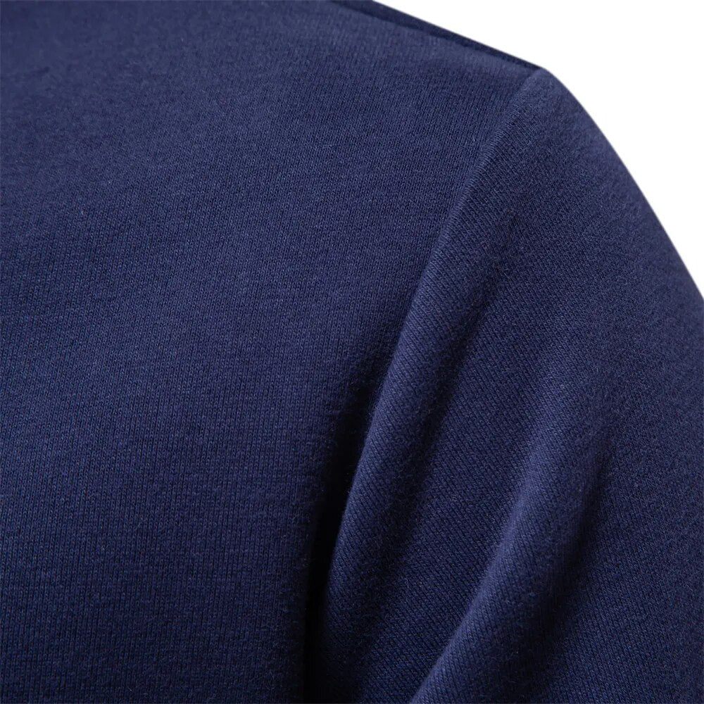 Parker Men's Long Sleeve Sweatshirt | Contrast Collar, Casual Elegance 5