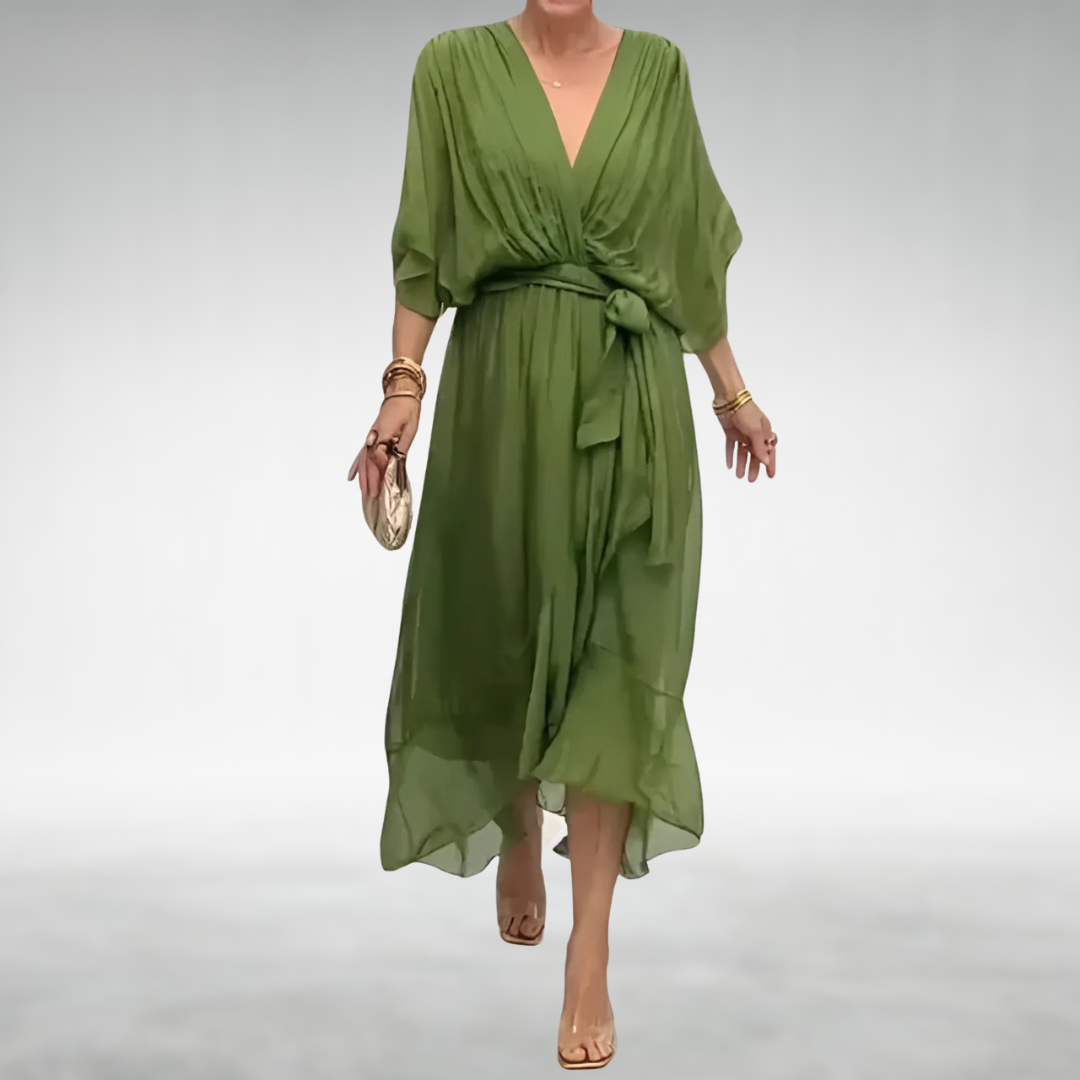 Penny Women's Maxi Dress | Breathable Chiffon, Flattering V-Neckline 0